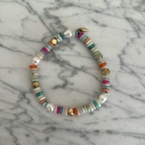 Stella & Dot multi colored beaded stretch bracelet